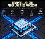 데스크탑 N100 미니PC GMK G3 8GB RAM 256GB SSD + 윈도우11 포함 : 송우상사