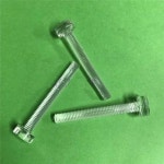 투명 슬롯 워드 실린더 헤드 아크릴 플라스틱 나사 PC 플라스틱 나사 절연 M5 x 40mm 길이 최고 20 개 : 팔팔플렉스
