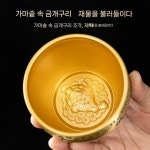 부의 신이 재물을 불러들이는 다복 황동향로 소형+9홀향꽂이 : Sellofyan