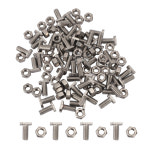 50pcs 온실 볼트 너트 세트 야외 식물 원예를위한 스테인레스 스틸 M6X14 및 M6 육각 : 플러피홈 fluffyhom