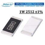 (50 개) 2512 1% 1W SMD 저항기 0R 1R 2R 3R 5.1R 10R 20R 33R 39R 47R 51R 100R 200R 510R 1K 4.7K 10K 15K 16 : 오오음플렉스