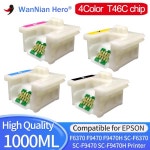 엡손 프린터 칩 SC-F6370 잉크 카트리지 T46C2, 4 1 세트 : 에스-종합물류