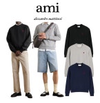 아미 하트로고 긴팔티 맨투맨 ami paris 스몰하트 크루넥 티셔츠 스웻셔츠 남여공용 : THEMOONSHOP