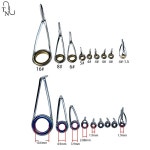 TN28 9Pcs 세트 스피닝 UL 낚시대 가이드 스테인레스 스틸 세라믹 링 수리 어셈블리 DIY : 송정 상사