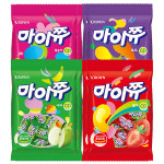 크라운 마이쮸 72g 4종(포도/사과/딸기/복숭아) x2세트 총8봉 / 마이쥬 젤리 간식 : 이삭상회