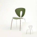 플라스틱 등받이 디자인 스틸 체어 5colors 식탁의자 데스크의자 : 유성업체