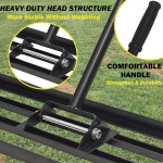 EAGWON 36 X10 잔디 평준화 갈퀴 | 잔디, 손잡이가 - 골프장, 다중 위한 토양, 표면 농장 긴 야드 고탄소 및 있는 정원 관리를 강철 조절 가능한... 