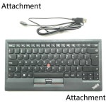 FORNew Original for Lenovo ThinkPad KU-1255 TrackPoint 리틀 레드 마우스 컴퓨터 노트북이 장착 된 프랑스어 캐나다어 USB 키보드... 