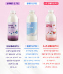 마시치요 무가당 플레인요거트 딸기 블루베리요거트 1리터 : 광장애서