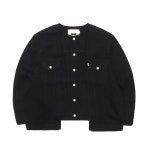 [국내배송] OLD PARK LAYERED DENIM JACKET - BLACK 올드파크 데님 자켓 : 블루스맨