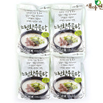 HACCP 무첨가 가마솥 한우 사골육수 600g 사골 국물 국 진국 곰탕 4개 : 식자재프로