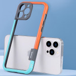 아이폰 생폰 테두리 카메라 렌즈 보호 범퍼 케이스 오렌지+민트, 아이폰17 : 케이스뮤즈