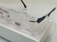 무테 예인 YEIN YE/WE 골드 와인 사각 다각형 티타늄 가벼운 여성 무테 안경 : 해운대 안경