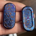 Dz Topb용 1쌍 ZirconDamascus 푸시 카드 하우징 쉘 슈트 : 에스에스-물류상사