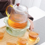 도자기 티워머 민트 온도유지 세트 드립 다과 머그 : 한가람도매