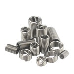 렌치 볼트 50pcs M10 1.25/M10 1 와이어 스레드 삽입 스테인레스 스틸 와이어 스크류 슬리브 M10 스크류 부싱 헬리코일 와이어 스레드 수리... 
