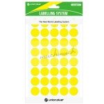 많이많이 원형 분류 스티커 황색 칼라스티커 : 많이많이샾