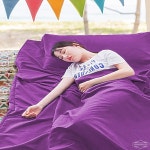 휴대용 침구 커버 퍼플 210x160cm 침랑 이불 침낭 야영 호텔 : 한가람도매