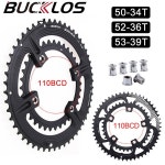 BUCKLOS 110 BCD 체인링 R7000 도로 자전거 50-34T 52-36T 53-39T 이중 속도 110BCD 체인휠 4/5 볼트 호환 : 베스트321비
