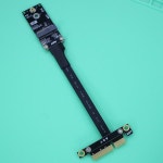 ADT-Link PCIe 3.0 x4-M.2 WiFi Key-A 남성-여성 라이저 케이블 마더보드 확장 Gen3 풀 스피드 M.2 WiFi 어댑터 코드 : 십육육플렉스