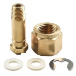 조인트 레귤레이터 입구 너트 퀵 체인지 RH 암 레귤레이터 NPT 입구 너트 와셔 NUT 황동 포함 830-14 1/4 : 십팔팔플렉스