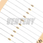 640개/몫 1/8W 탄소 필름 저항기 키트 5% 저항 모듬 세트 64valuesX10pcs 1R - 10M 옴 0.125W 샘플 팩 : 삼삽삼플렉스