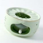 힐링데이 도자기 티 워머 민트 라이트 다도 온도유지 감성 유리 : 한가람도매