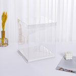 투명 케잌 상자 50개 높은 포장박스 치즈 6인치 8호 케익 케이스박스 50개세트 5호 6인치 홑겹 다섯 벌 : 바이너