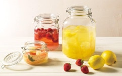 BOR 500ml H7556 아델리아(ADERIA) 푸디저 각형 6개입 이탈리아제 보존 용기 유리 캐니스터 밀폐 용기 : Smart Tomorrow