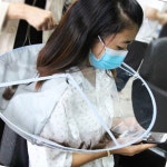 헤어 이발망토 투명 커트보 가운 셀프미용 수염 일회용파지 일회용파마보 거품중화기 : 다드림shop