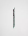 프라다 스카프 명품 실크 프린티드 트윌 스키니 스카프 1FF008 2C6S F038O : 오르비아
