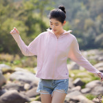 신상 래쉬가드 챙 여성 탈부착 래쉬가드 패션 아웃도어 아이스 자외선 차단 스킨웨어 여성 : 유한회사 궈이