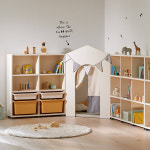 일룸 에디키즈 리딩하우스 세트2(PL책장,기본책장) 2000x292x1054.5mm, 3단, 아이보리허니옐로우(IVHY) : iloom일룸