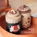 [다도 찻잎보관통] 예향원 핸드메이드 테마 스토리 쉐프 베어 래빗 차통 E-10395 : 예향원