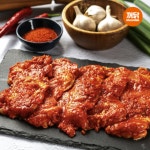 꺼닭 국내산 춘천 맛집 닭다리살 냉장육 숯불 닭갈비 닭구이 1kg (양념맛) : 꺼닭