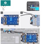 SSD Area 캐디 보드 케이블 R2 J106P SATA 세트 LS 51M 히트싱크 : 오두막29