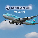 NEW대한항공(KOREAN AIR)로고 컷팅 스티커 : 숨디모스