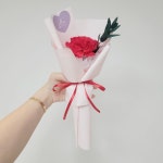 한송이 비누카네이션 꽃다발 스승의날한송이꽃 어버이날 단체 답례품 유치원선생님꽃 : 제이 플라