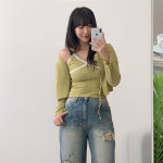 디디 링클 레이스 나시 가디건 세트 A0417 : 어썸하비