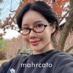 마르카토 사라 c002 호피 뿔테 오벌 긱시크 안경 : 세컨아이즈