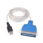 USB 2.0 A 타입-센트로닉스 병렬 36 핀 포트 어댑터 IEEE 1284 CB-CN36 프린터 케이블 컴퓨터 노트북 PC 리드 인쇄용 : 이십오오플렉스