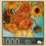Maxrenard 지그 소 퍼즐 성인을위한 1000 조각 어린이 해바라기 퍼즐 장난감 가족 게임 유명한 세계 유화 홈 인테리어 : banamoly1