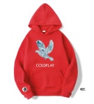 콜드플레이 Coldplay 록 밴드 특양면 후드티 티셔츠 A0157 : 티퍼블릭16