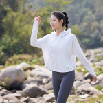 신상 래쉬가드 챙 여성 탈부착 래쉬가드 패션 아웃도어 아이스 자외선 차단 스킨웨어 여성 : 유한회사 궈이