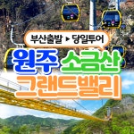 부산출발 원주 소금산그랜드밸리 케이블카 당일 버스여행 동해여행사 : 동해여행사