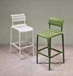 포포 바 체어 플라스틱 아일랜드 높은의자 야외용 카페 : 퍼니앳홈