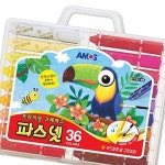 판다디자인몰 수채파스텔크레용 36색 미술용품 크레파스세트 화방용품 : 판다디자인몰