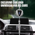 3D 자동차 금속 걸이식 키체인 백미러 배지 펜던트 BMW E46 E90 E39 E60 E36 E30 E61 E91 E92 E87 F10 F20 F30 : banamoly2