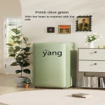 Lmm 레트로 냉장고 가정용 소형 침실 사무실 냉동 보관 통합 : 명촌산업