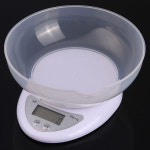 커넷 스테인레스 전자저울 B05 스케일 커피 규모 요리 계량 LCD WH 저울1KG 흰색[5kg-1g] : 가스켓1